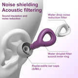 Ergonomic Silicone Noise-Reducing Reusable Waterproof Earplugs