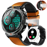 Full-Touch Screen Bluetooth Smartwatch with Health Monitoring & Built-In Flashlight (Android+IOS)