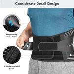 Lower Back Memory Aluminum Pain Relief Spine Lumbar Support Belt