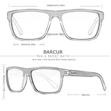 BARCUR Ultralight TR90 Polarized UV400 Sunglasses for Men