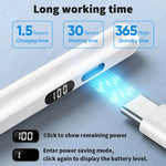 A33 Magnetic Stylus Pen For Android & iOS with Power Display