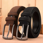 Elegant Suede Retro-Trend Alloy Buckle Belt