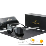 KINGSEVEN Aluminum Frame Polarized Photochromic UV-400 Sunglasses