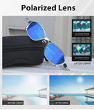 Polarized UV400 protection Metal Lightweight Frame Sunglasses