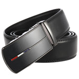 Genuine Leather Automatic Buckle Luxury Designer Ratchet Belts