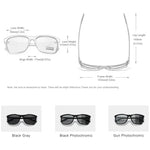 KINGSEVEN Aluminum Frame Polarized Photochromic UV-400 Sunglasses