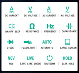 DC/AC Smart Digital Hz/Ohm/NCV Professional Voltage Multimeter