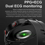 Bluetooth IOS & Android Smart-Watch with Blood Pressure & Health Monitoring (ECG+PPG)