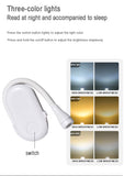 Portable Rechargeable 360° Wide Illumination Clip-On LED Reading Lamp