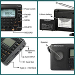 Rechargeable Shortwave FM AM SW Radio / USB Recorder / Speaker