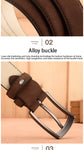 Elegant Suede Retro-Trend Alloy Buckle Belt