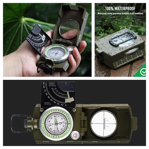 Professional MILSPEC Metal 4-IN-1 Compass