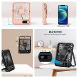 Portable Ultra Quiet USB Rechargeable Folding Personal Fan