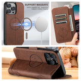 Wallet iPhone Case Compatible with MagSafe Magnetic Wireless Charging