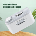 Rechargeable 2 in 1 Electric Nail Clipper & Nano Glass 360° Rotation Nail File