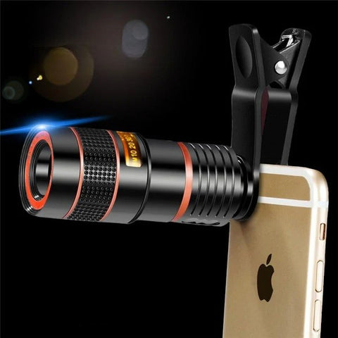 Universal Clip 8X 12X Zoom Mobile Phone Telescope Lens