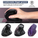 Vertical Ergonomic Wireless Rechargeable 9 Buttons Mouse
