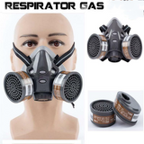 Dual Filter Respirator Reusable Half Face Gas Protection Mask