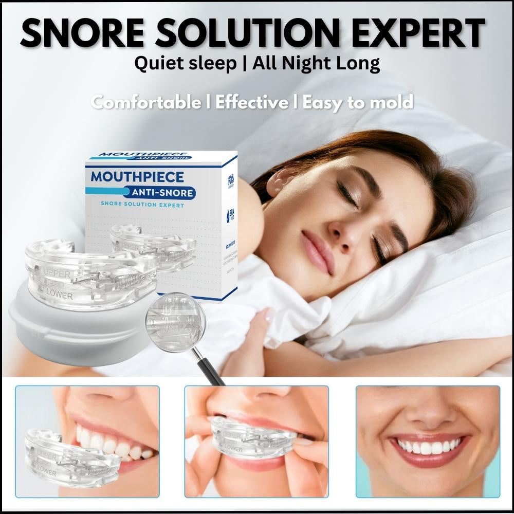 SilentSleep adjustable Anti Apnea Snoring Mouthpiece – Indigo-Deals