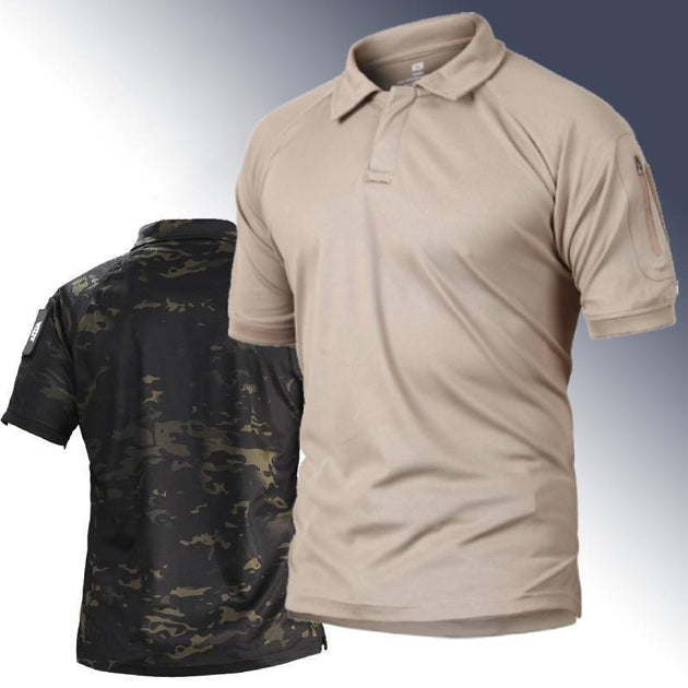 Quick-Dry Breathable Tactical Polo-Shirt - Indigo-Temple