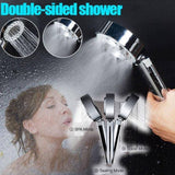 Double-Sided 3-Mode Shower-Head with Shampoo Chamber - Indigo-Temple