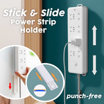Stick & Slide Power Strip Holder (2pc) - Indigo-Temple