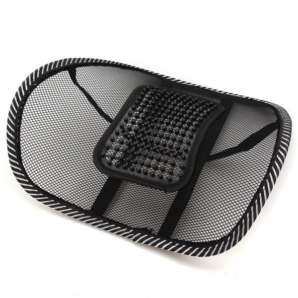 2 in 1 Car Seat And Office Chair Mesh Lumbar Back Support - Indigo-Temple