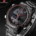 G191 Full Steel Military Wrist Watch (6 colors) - Indigo-Temple