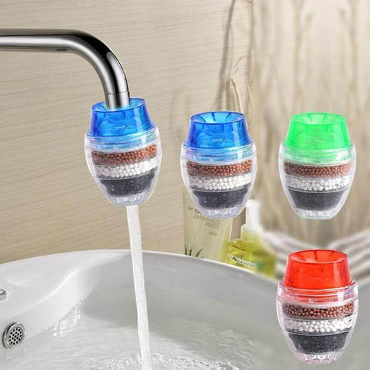Smart Three Layered Mini Water Filter - Indigo-Temple