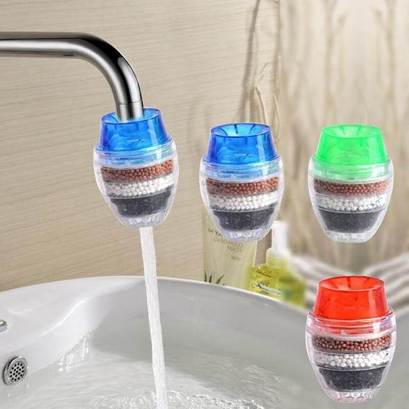 Smart Three Layered Mini Water Filter - Indigo-Temple