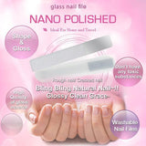 Nano Polished Glass Nail File - Indigo-Temple