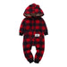 Winter long sleeve romper With Teddy Bear Eears - Indigo-Temple