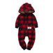 Winter long sleeve romper With Teddy Bear Eears - Indigo-Temple