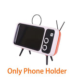Retro Shape TV Bluetooth Speaker & Mobile Phone holder - Indigo-Temple