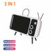 Retro Shape TV Bluetooth Speaker & Mobile Phone holder - Indigo-Temple