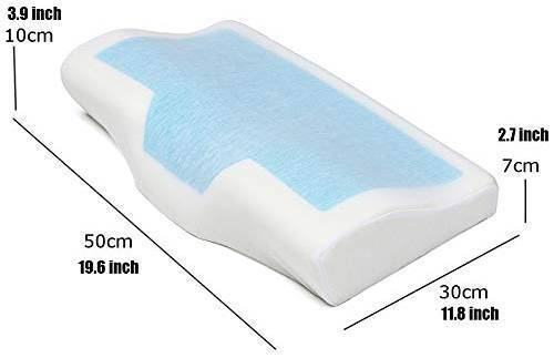 SmartFOAM Cool-Gel Orthopedic Pillow - Indigo-Temple