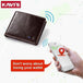Anti-Lost/Theft Bluetooth Genuine  Leather Smart-Wallet - Indigo-Temple