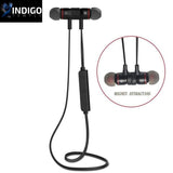 Bluetooth V4.0 Wireless Noise Reduction Earphones - Indigo-Temple