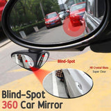 2In1 Car Safety 360 Blind spot Mirror (2pcs set left+right) ) - Indigo-Temple