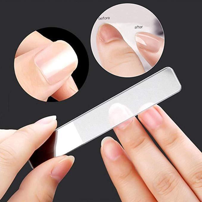 Nano Polished Glass Nail File - Indigo-Temple