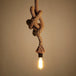 Decorative Retro Vintage Hemp Rope Lamp - Indigo-Temple