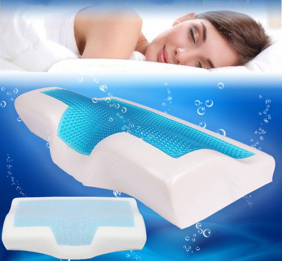 SmartFOAM Cool-Gel Orthopedic Pillow - Indigo-Temple