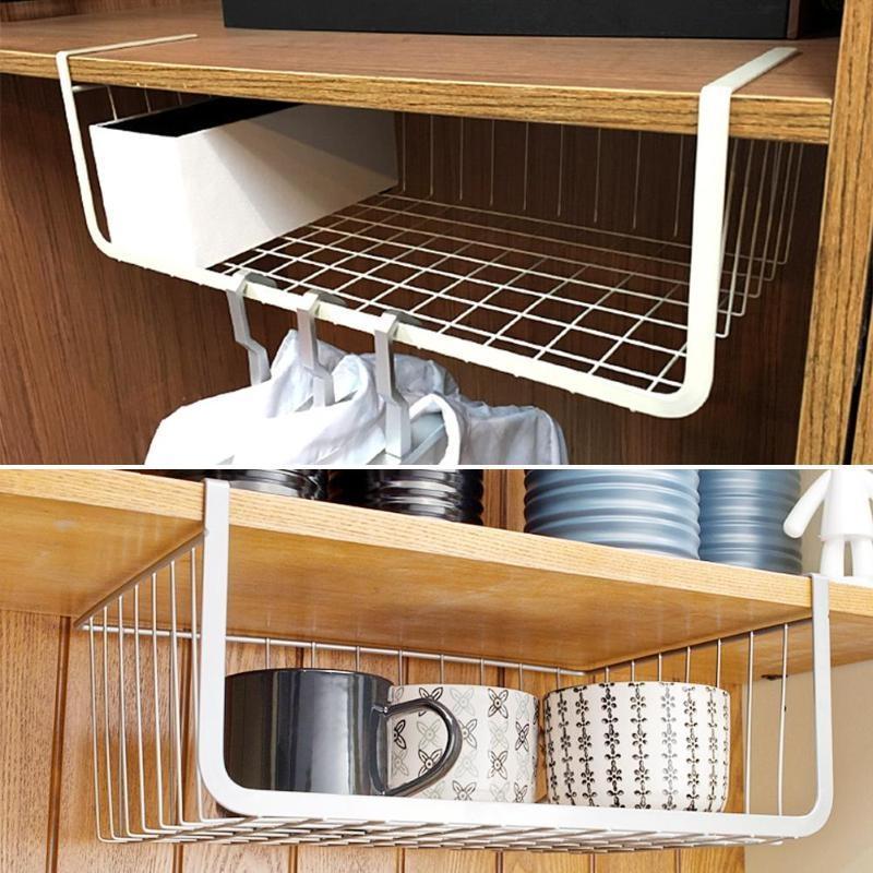 Easy-Hang Organizing Wire Storage Basket - Indigo-Temple