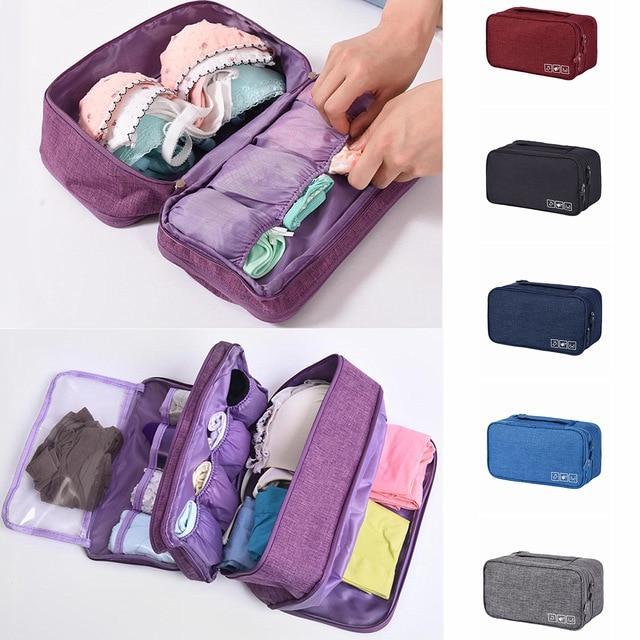 Bra & Underwear Travel Organizer - Indigo-Temple
