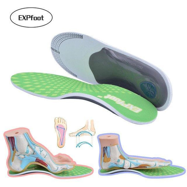 EXPfoot™ Orthotic Gel Support Insoles - Indigo-Temple