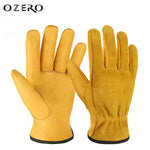 Genuine Leather Premium Protection Work Gloves