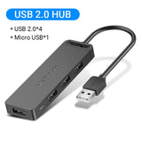 Vention Universal 4 Ports USB Splitter for Laptops, PC & Smartphones