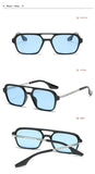 Retro Double Bridges Gradient Sunglasses