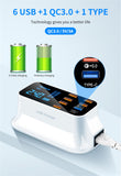 Quick Charge 40W LED Display 8 Ports Charge Station