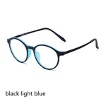 Ultralight Titanium Round Blue Light Reading Glasses